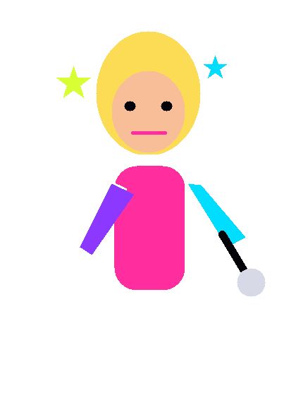 Fictional pop diva cutout