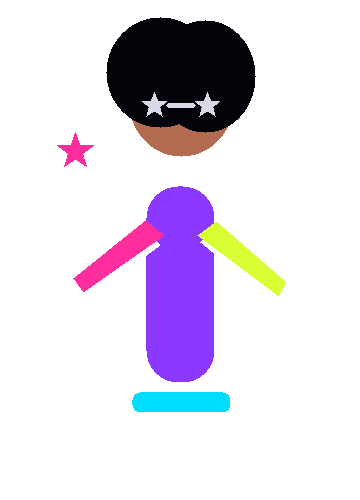 Fictional Y2K fashion icon cutout